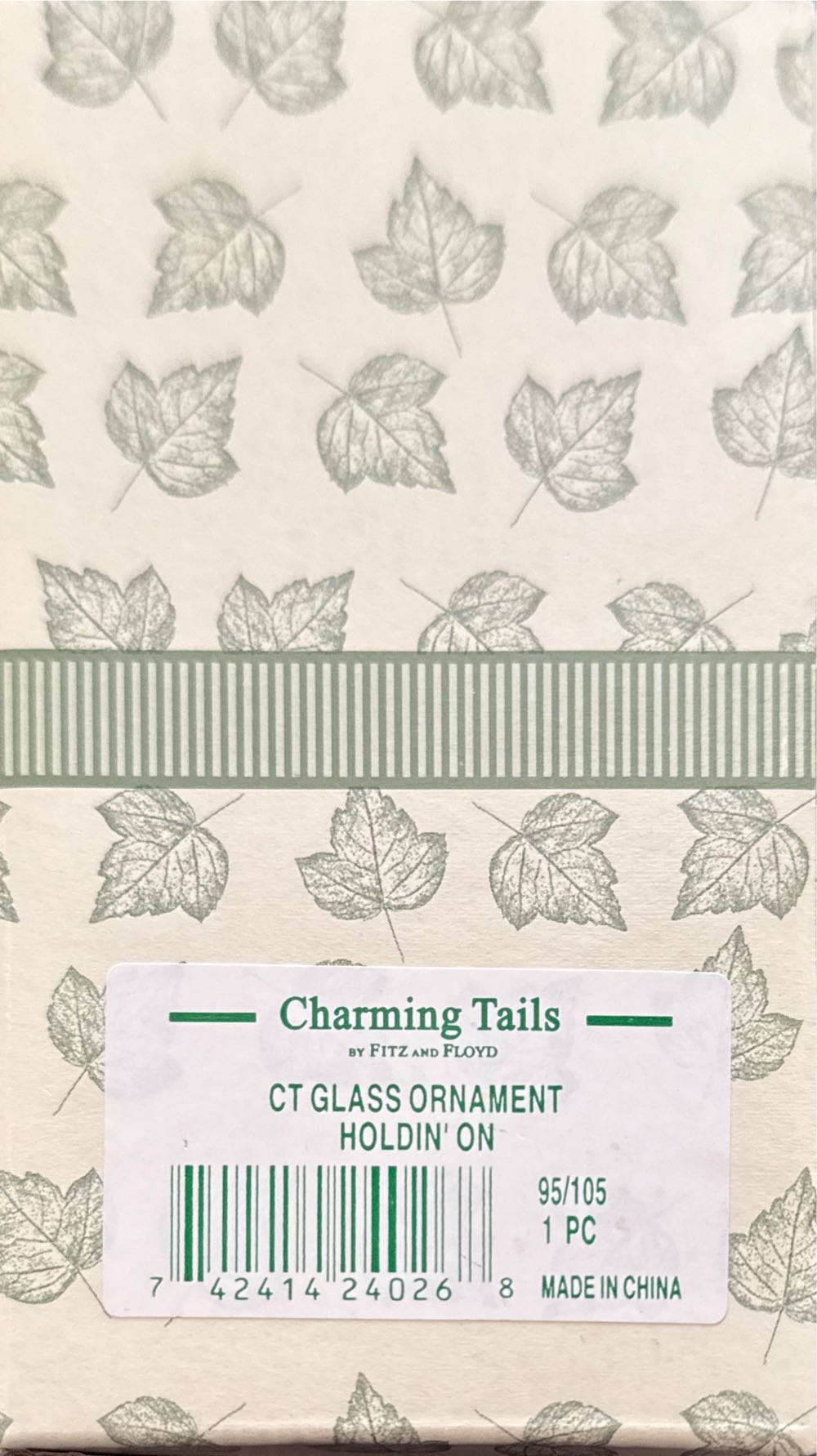 Charming Tails Holdin’ On - Charming Tails ornament collectible [Barcode 742414240268] - Main Image 2