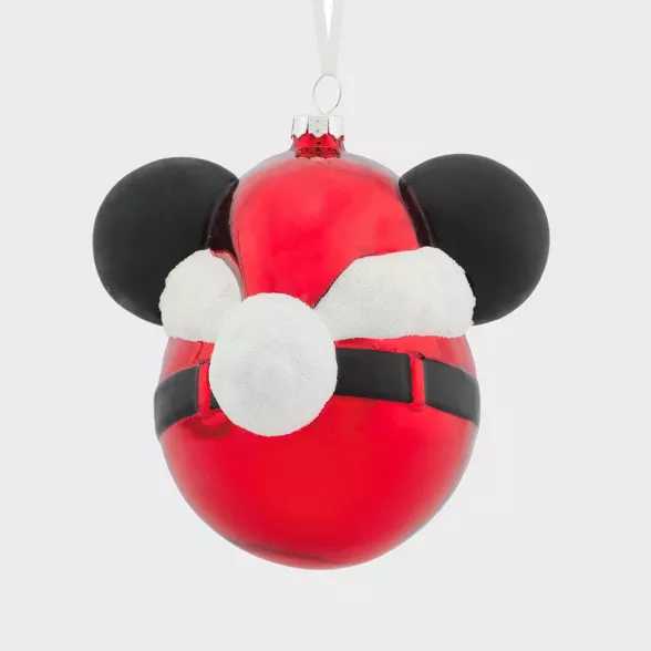 Hallmark Mickey Mouse Disney Glass Ball Christmas Tree ... - hallmark red box (Mickey Mouse) ornament collectible [Barcode 763795735990] - Main Image 2