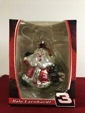 Nascar Santa Figurine Dale Earnhardt Sr #3 Trevco Glass New Christmas Ornament  ornament collectible [Barcode 781317443703] - Main Image 1
