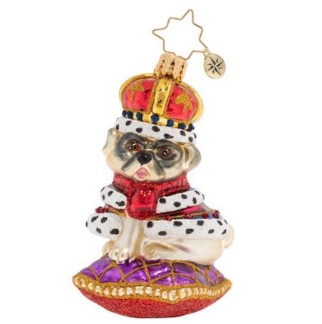 Kingly Mr. Pug Gem - 1020270 (Animals) ornament collectible - Main Image 2