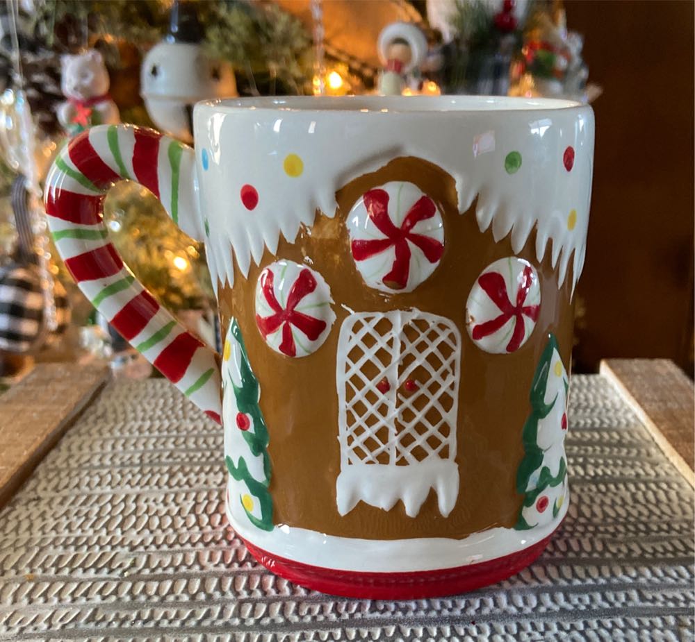 Christmas. Mug. Gingerbread House.   ornament collectible - Main Image 2