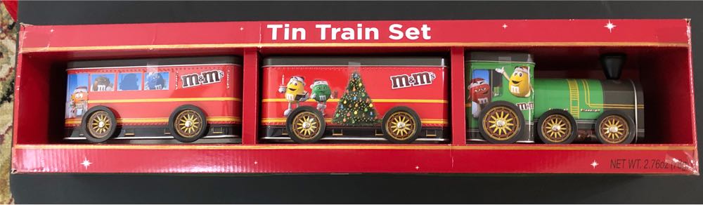 M&m’s Collectible Tin Christmas Train Set With Chocolate Candies 2.76 Oz  ornament collectible [Barcode 609454658661] - Main Image 2