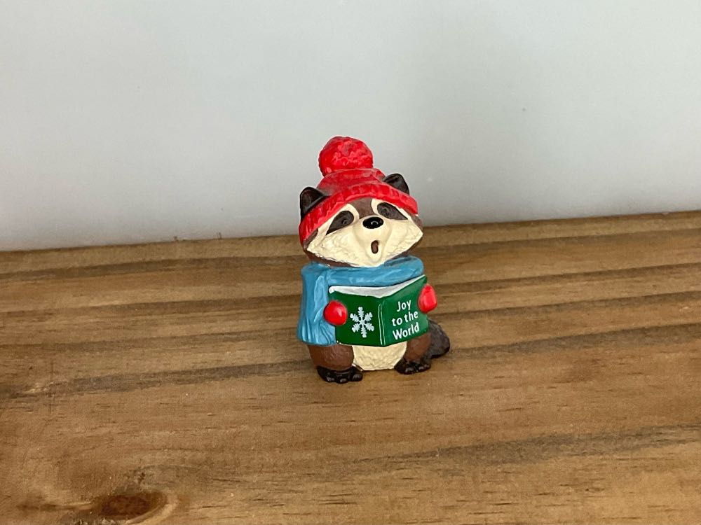 Raccoon Caroler  (Christmas) ornament collectible - Main Image 1