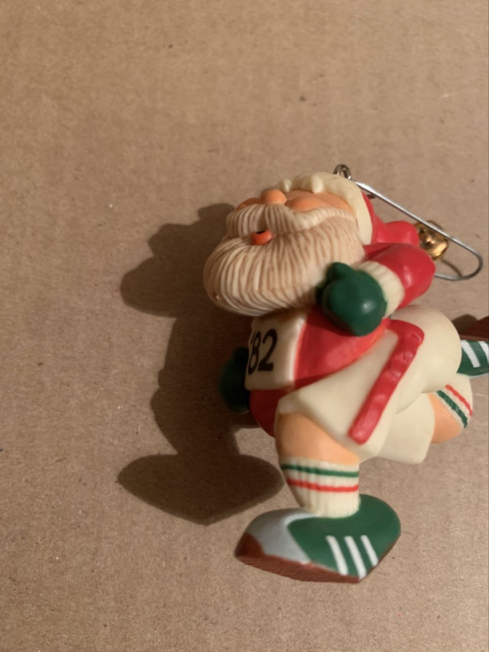 Santa Claus Running Marathon  ornament collectible - Main Image 2