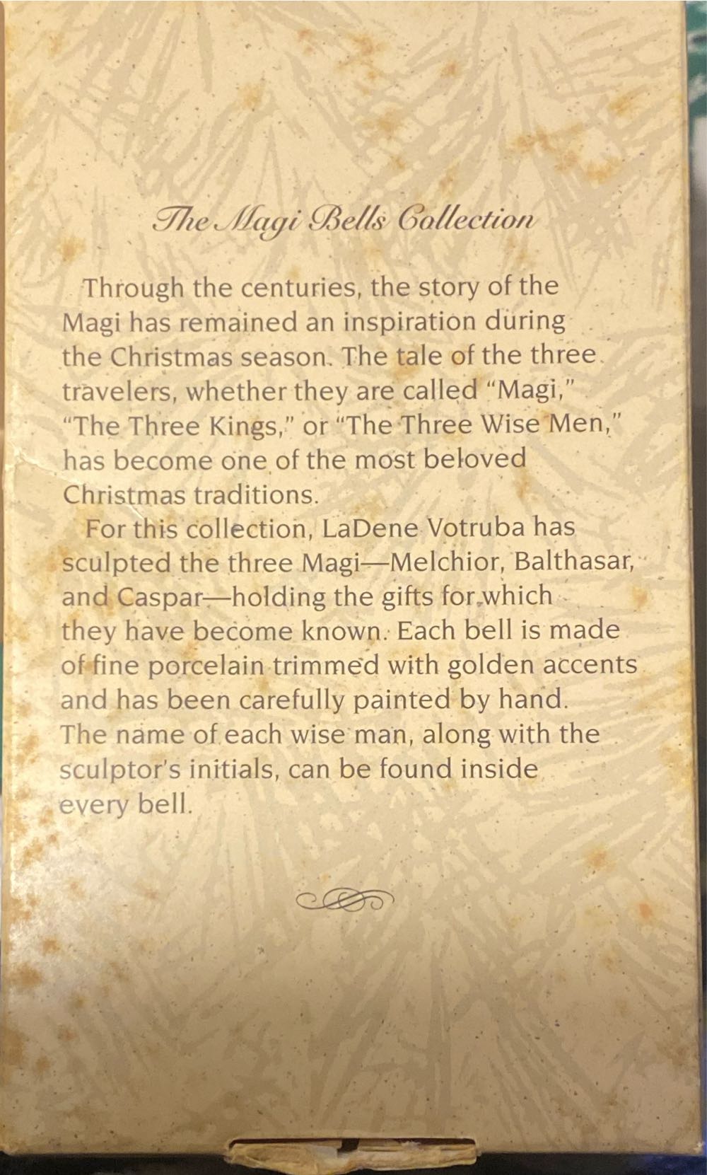 Melchior Gold - The Magi Bells Collection (The Three Kings) ornament collectible [Barcode 015012357462] - Main Image 3