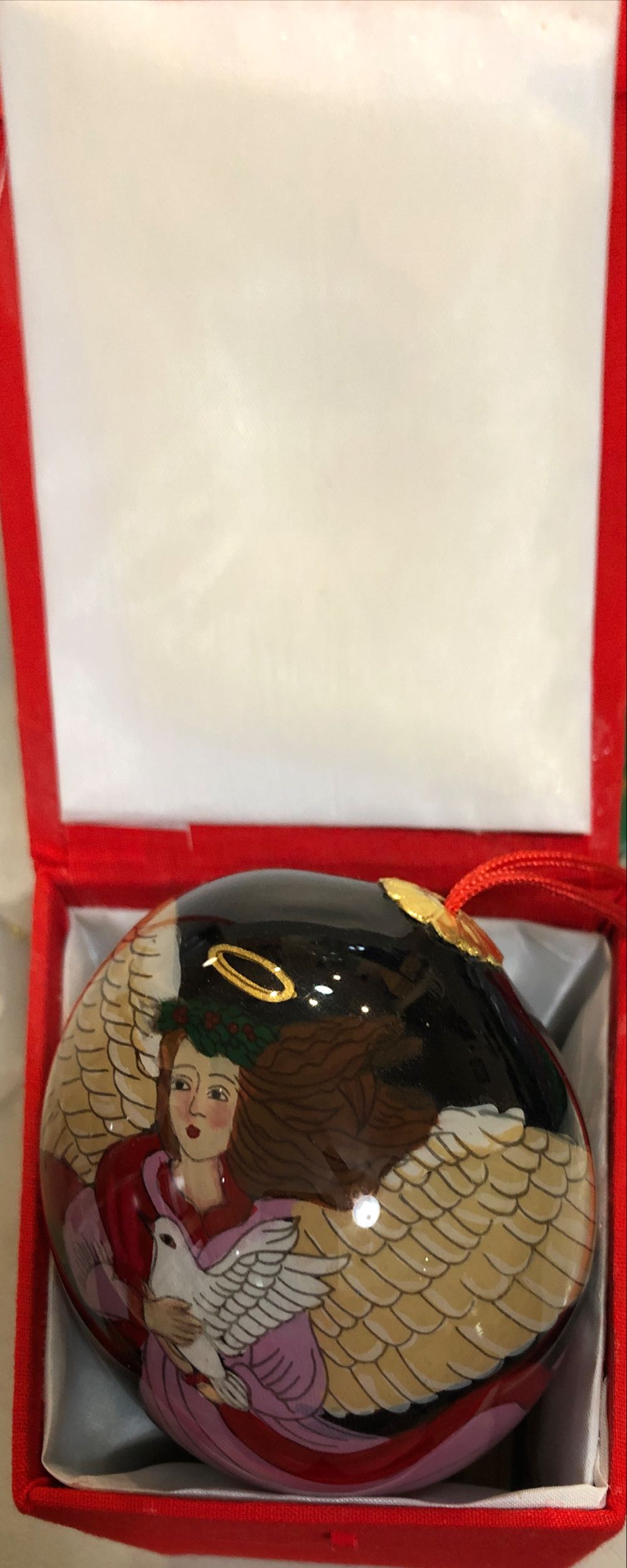 frosted village zig-zag trees