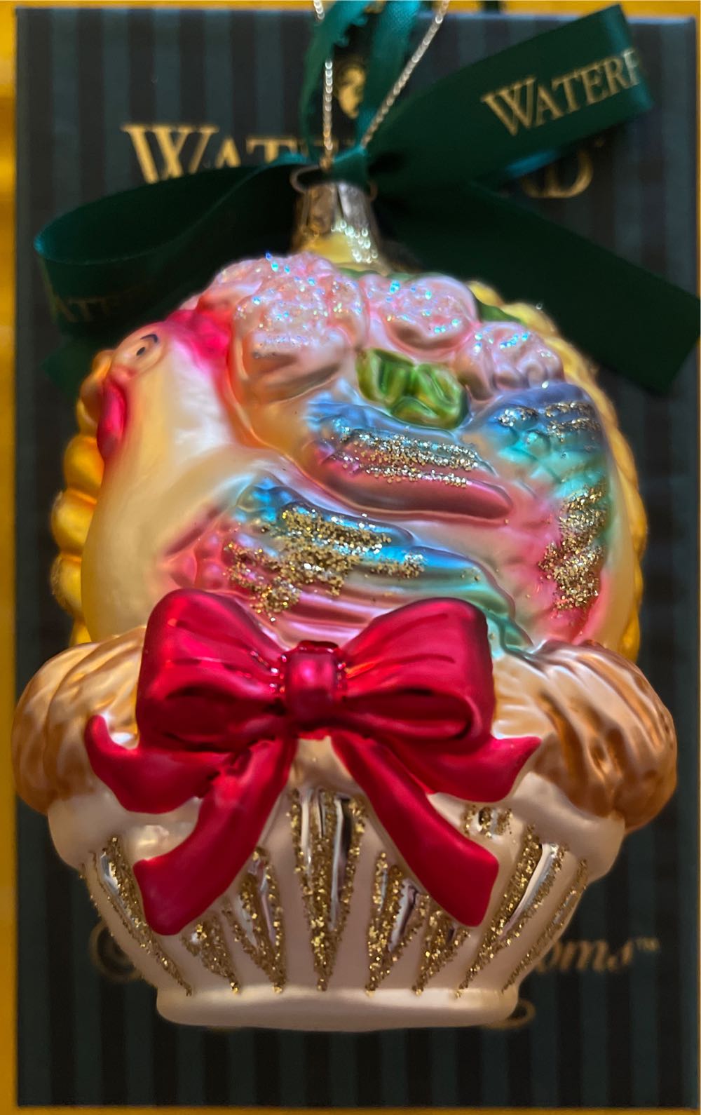 Waterford 3 French Hens Holiday Heirlooms Ornament  ornament collectible - Main Image 2