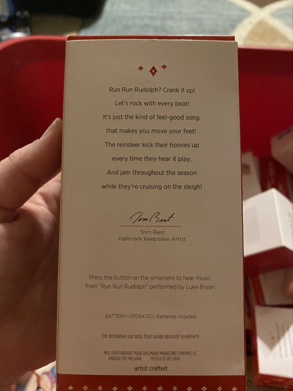 Guitar - Run Run Rudolph - Guitars (Guitars) ornament collectible [Barcode 763795954056] - Main Image 2