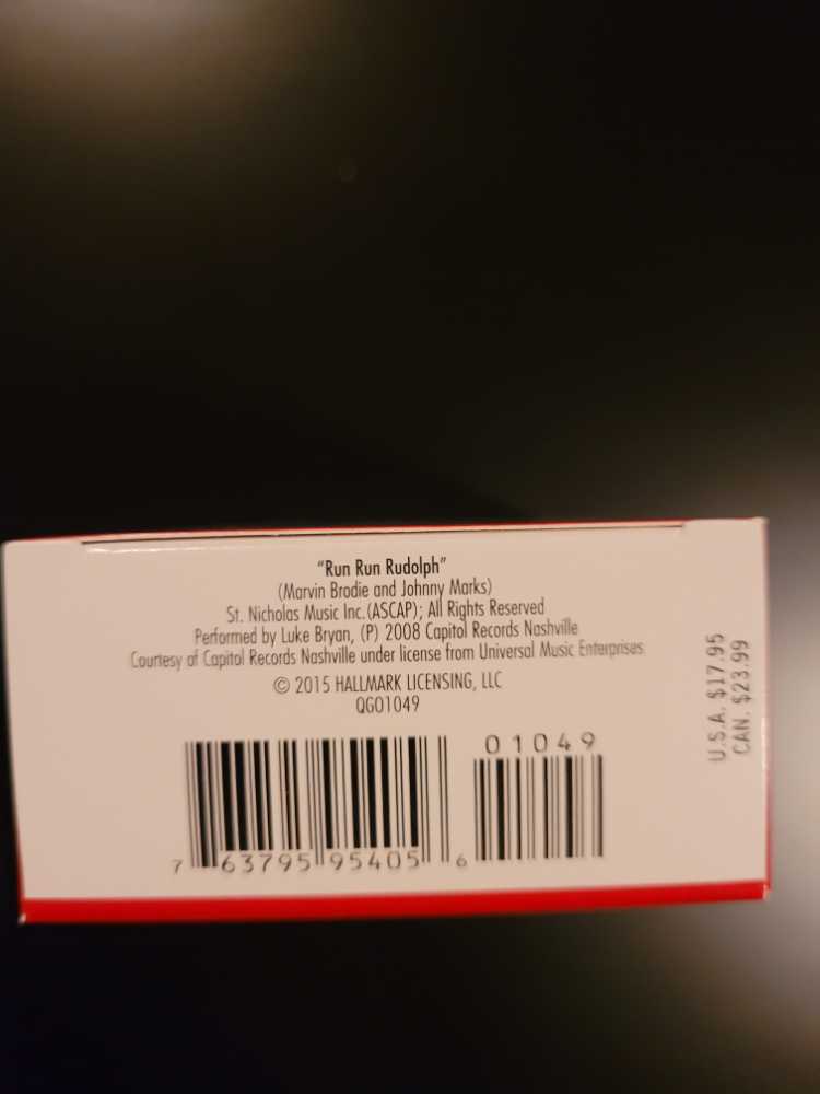 Guitar - Run Run Rudolph - Guitars (Guitars) ornament collectible [Barcode 763795954056] - Main Image 3