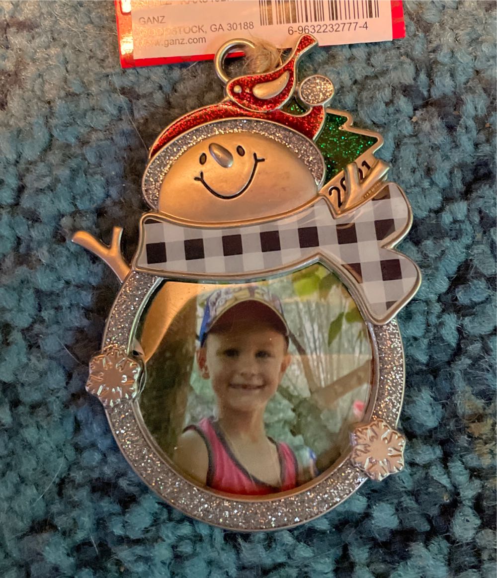 Snowman Frame  ornament collectible [Barcode 696322327774] - Main Image 2