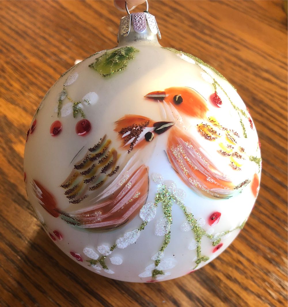 Bird Glass Ball Ornament  (Birds) ornament collectible - Main Image 3