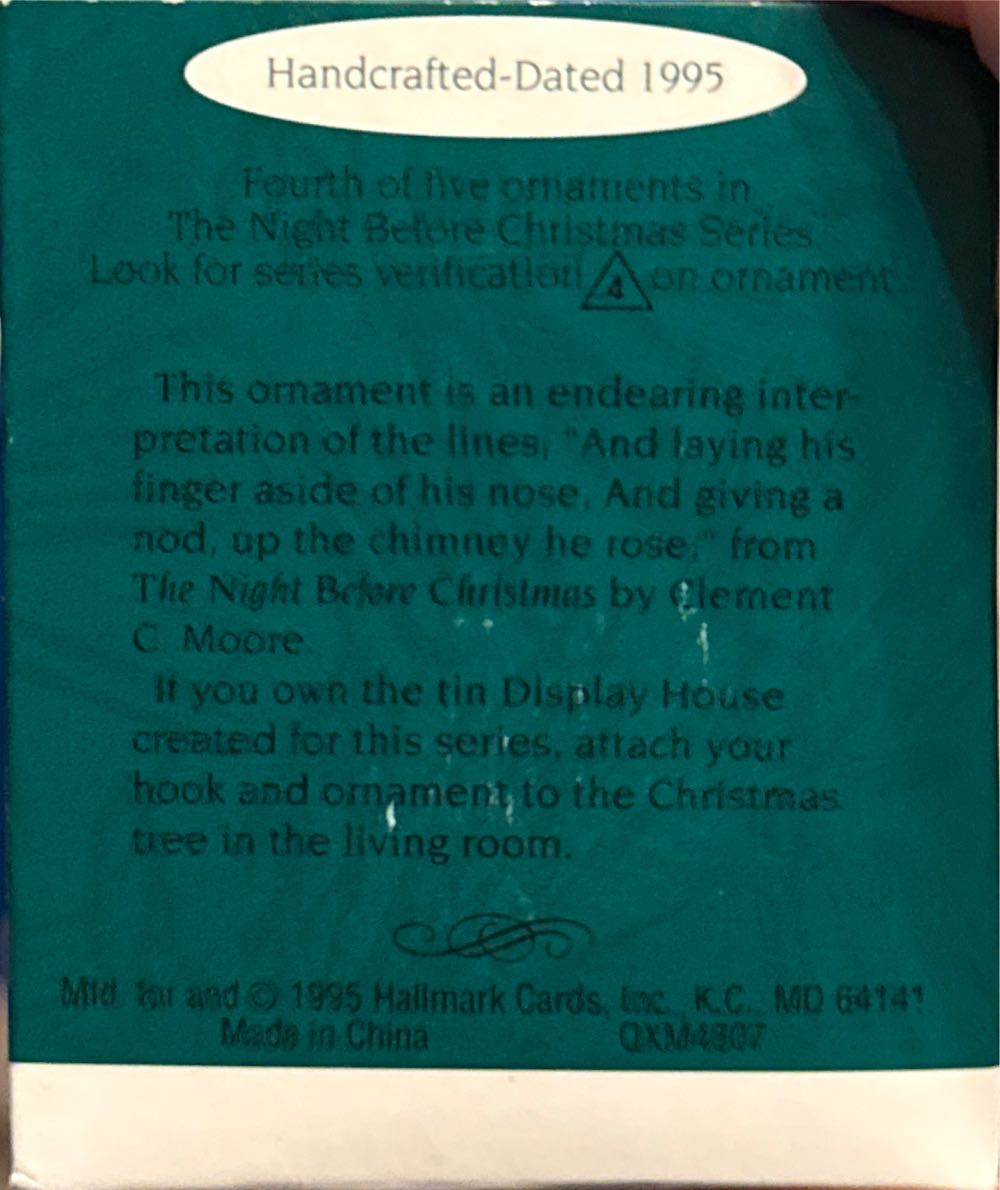 The Night Before Christmas Mini #4 - The Night Before Christmas (Miniature) ornament collectible [Barcode 015012181234] - Main Image 3