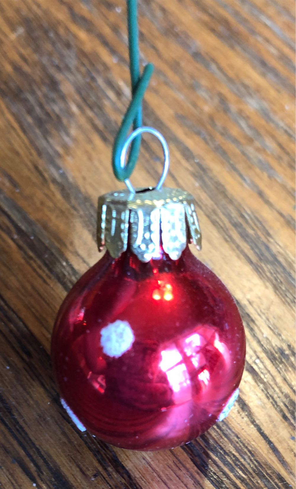 Red Polka Dot Ball  ornament collectible - Main Image 2