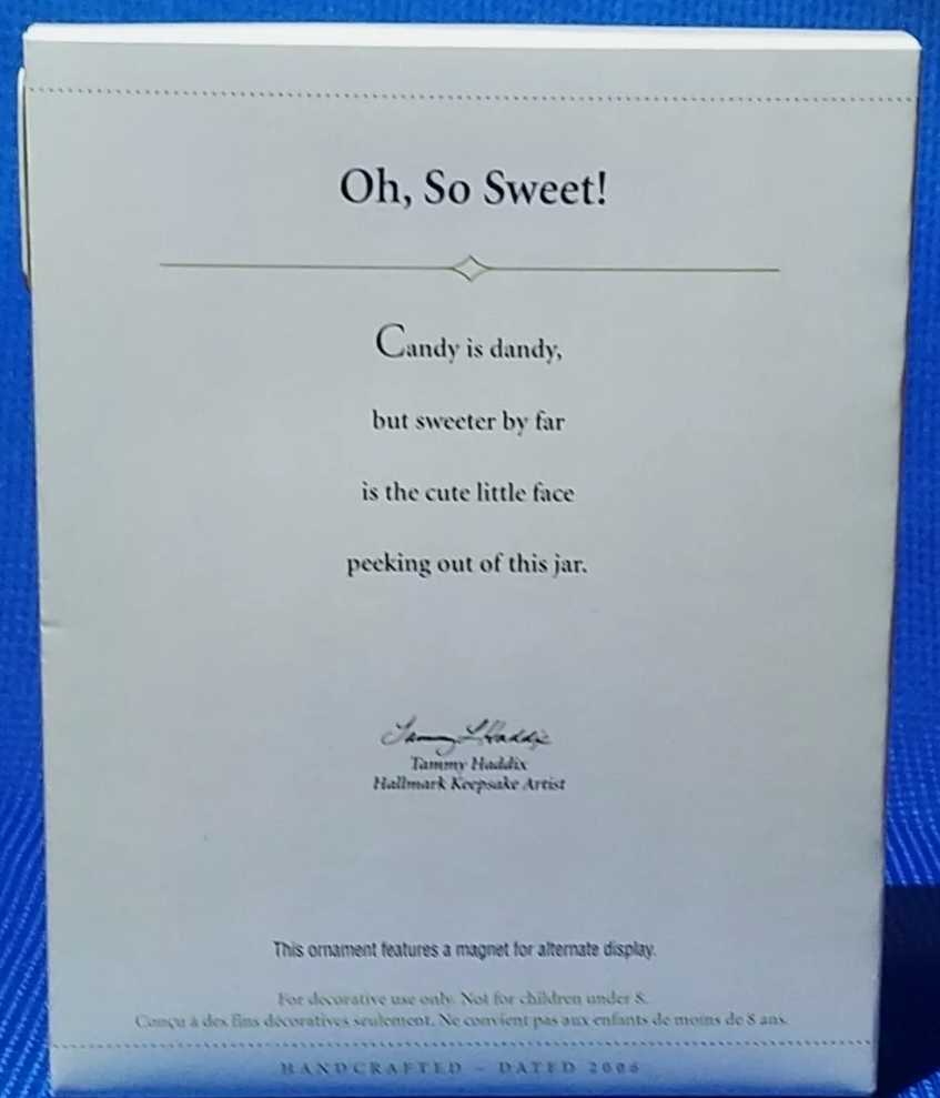 Family Picture Oh, So Sweet! - Picture Frame (Cookie Jar) ornament collectible [Barcode 015012937084] - Main Image 3