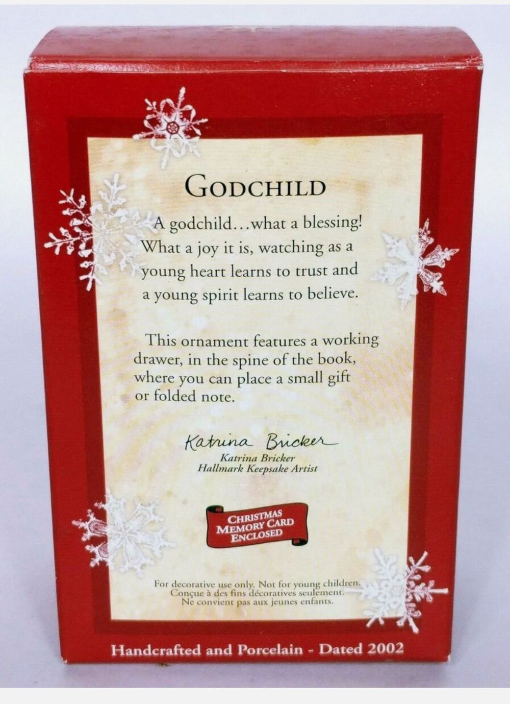 Godchild 2002 - Godchild (Godchild) ornament collectible [Barcode 015012691559] - Main Image 3