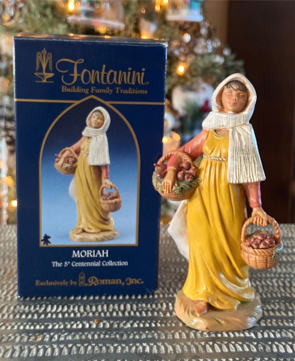 Fontanini. Moriah. Figurine For 5” Christmas Village Nativity Roman Inc. #54006  ornament collectible [Barcode 089945356878] - Main Image 1
