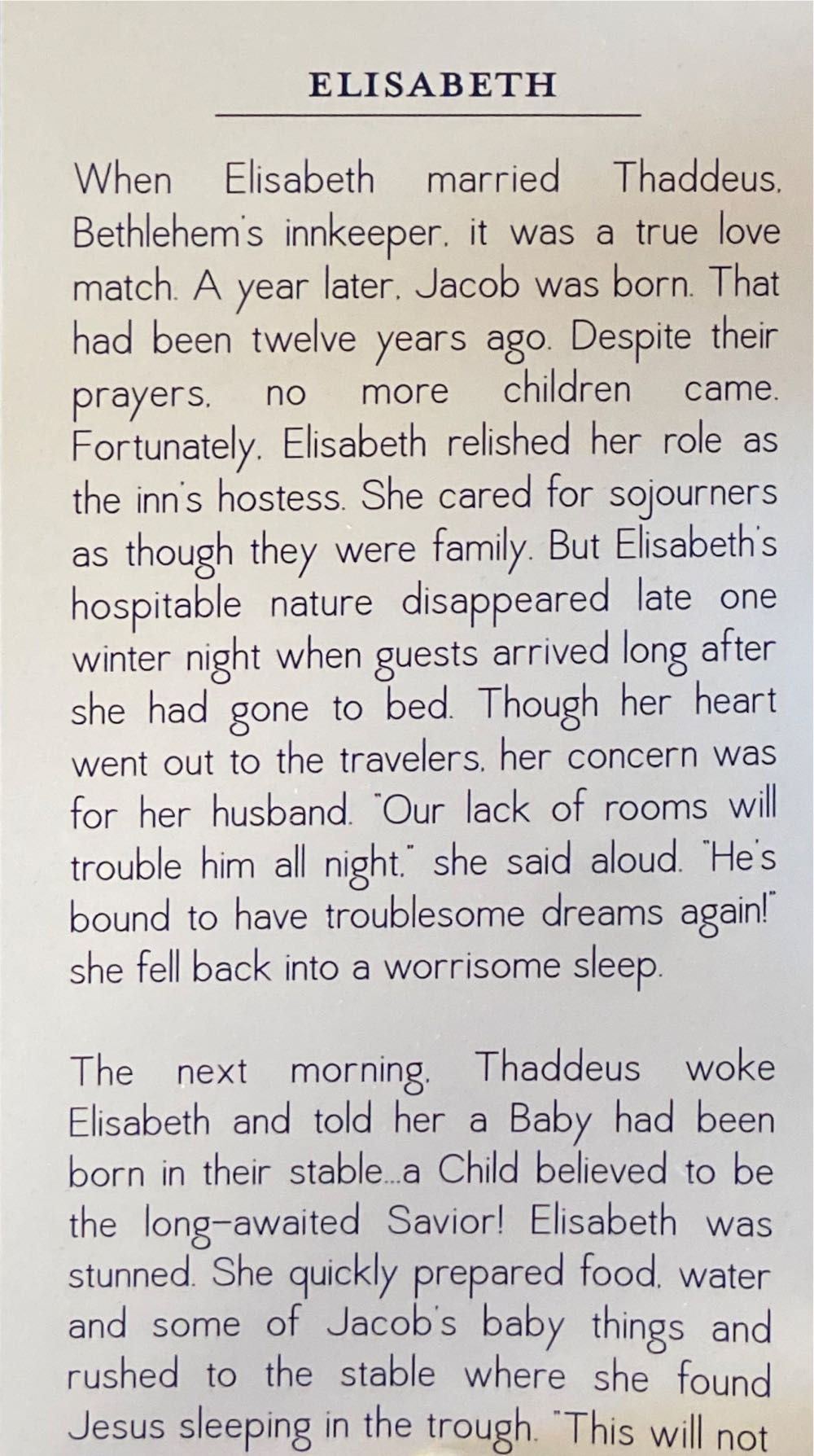 Fontanini. Elisabeth. Innkeepers Wife.   ornament collectible - Main Image 2