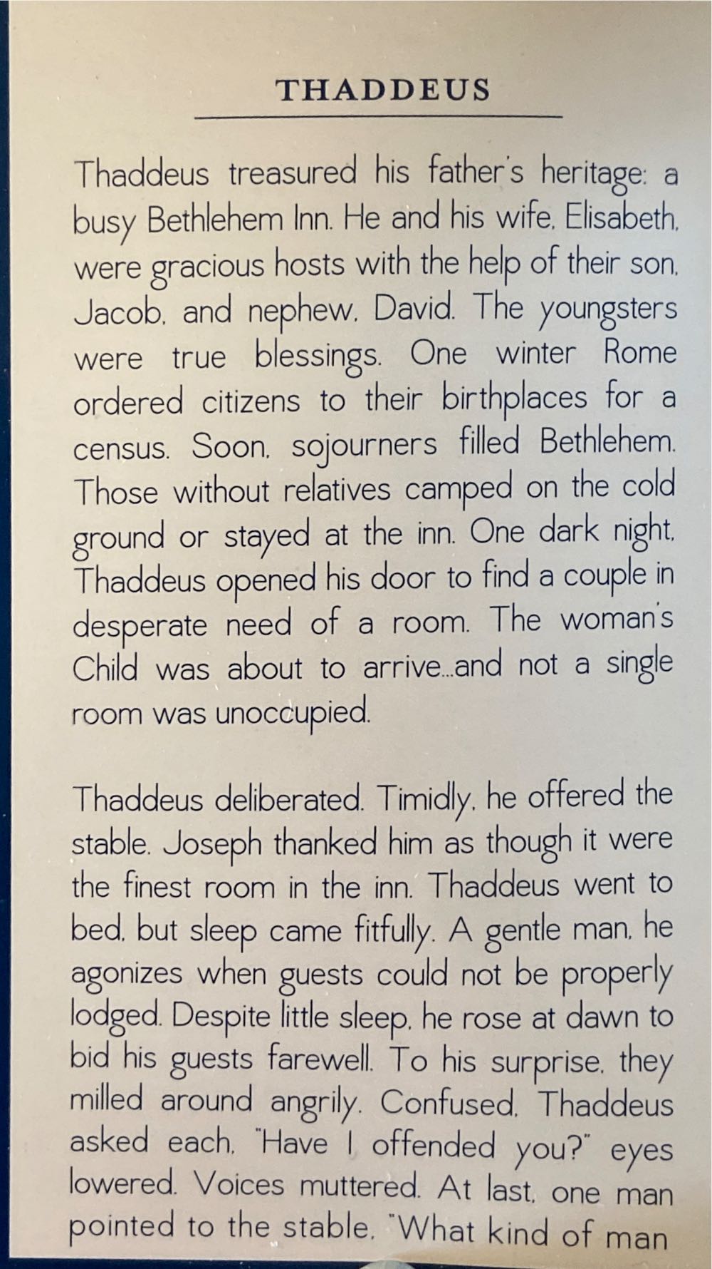 Fontanini. Thaddeus. Innkeeper.   ornament collectible - Main Image 2