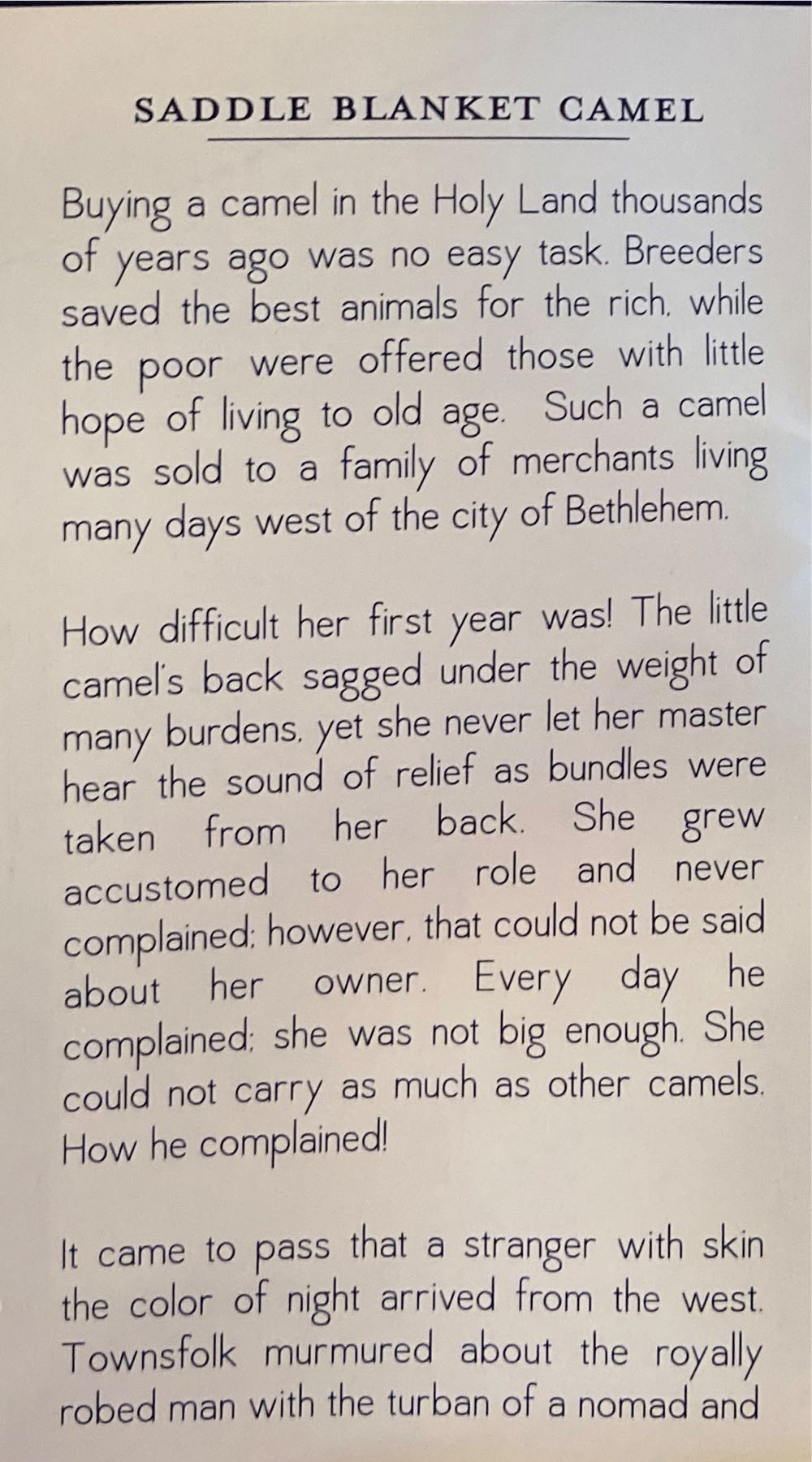 Fontanini. Saddle Blanket Camel.   ornament collectible - Main Image 2