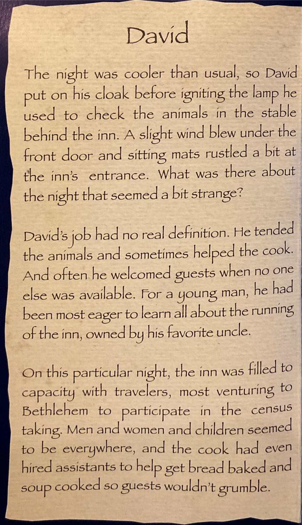 David 5” Fontanini Heirloom Nativity Figurine  ornament collectible [Barcode 089945525946] - Main Image 2