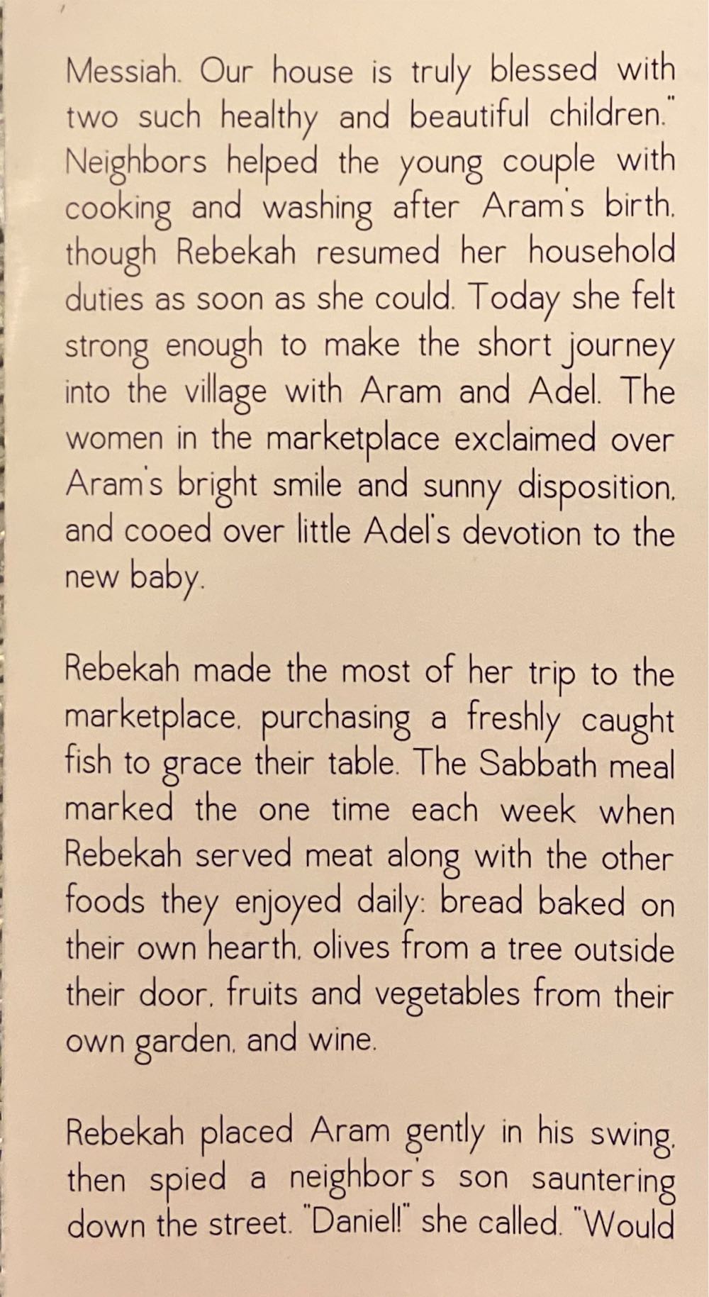 Rebekah, Adel & Aram 5” Fontanini Heirloom Nativity Figure  ornament collectible [Barcode 089945525854] - Main Image 3