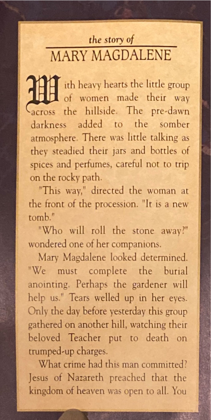 Mary Magdalene 5” Fontanini Life Of Christ  ornament collectible [Barcode 089945041910] - Main Image 2