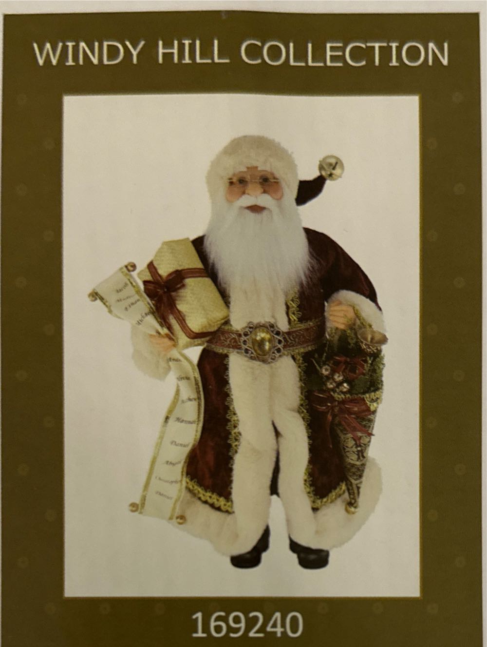 16” Christmas Cone Santa - Father Christmas (Father Christmas) ornament collectible - Main Image 2
