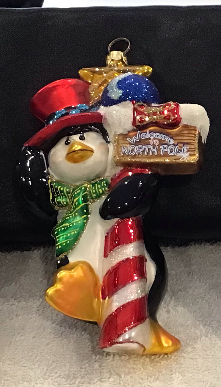 North Pole Penguin  ornament collectible - Main Image 1