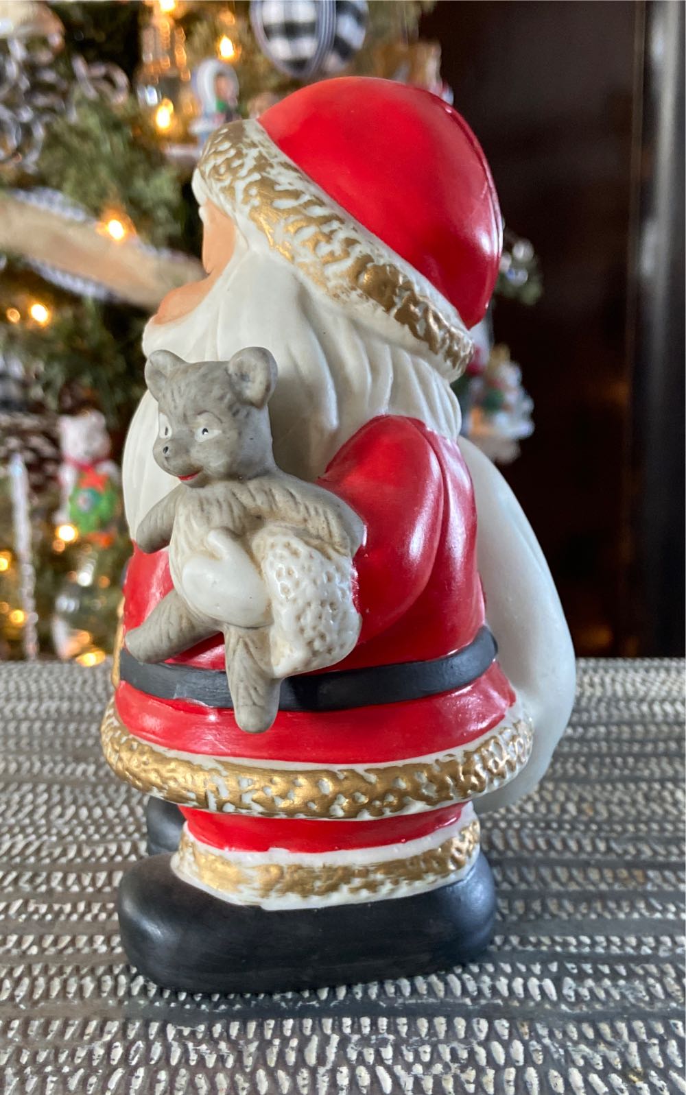 Christmas Vintage. Santa. Bank. Homco.  ornament collectible - Main Image 2