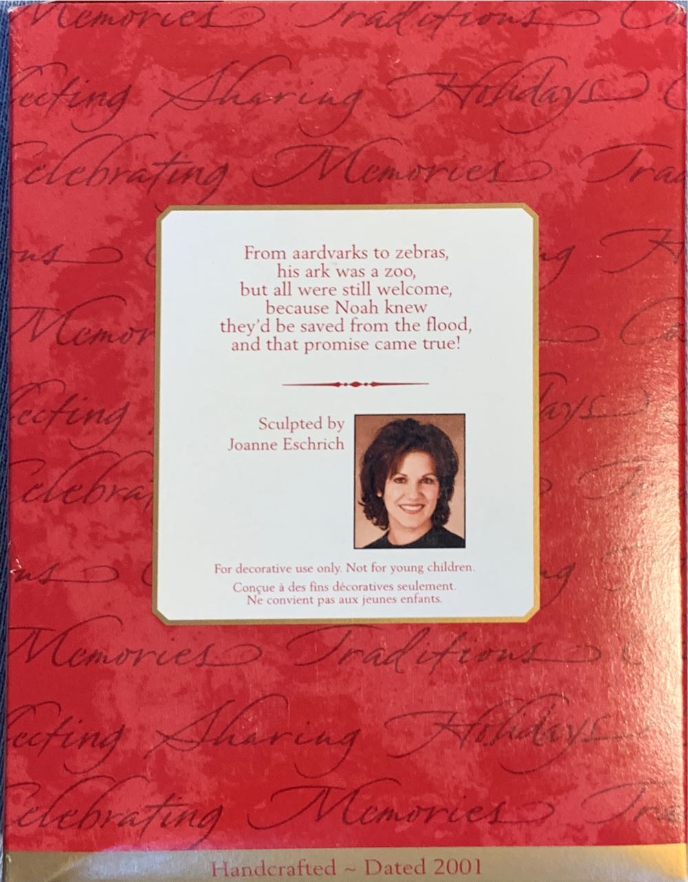 Hallmark Noah’s Ark  ornament collectible [Barcode 03876787] - Main Image 2