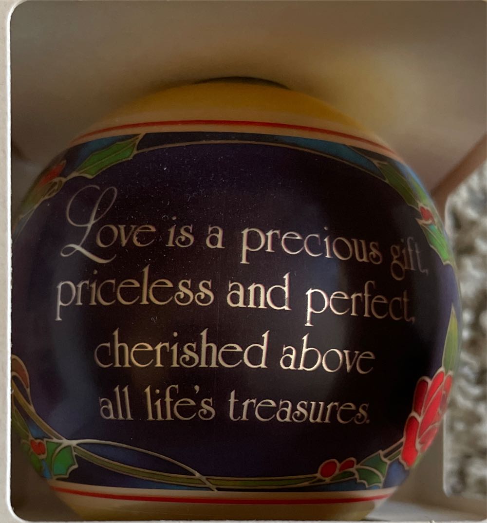 Gift Of Love, The - Holiday Balls (Glass Ball) ornament collectible - Main Image 2