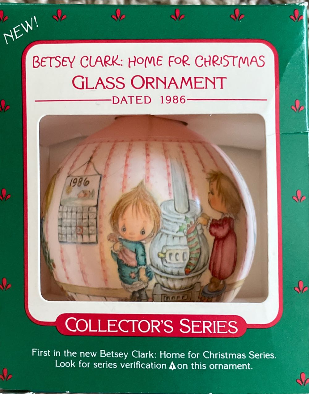 Betsy Clark: Home For Christmas 1st In series - Holiday Balls (Glass Ball) ornament collectible - Main Image 4