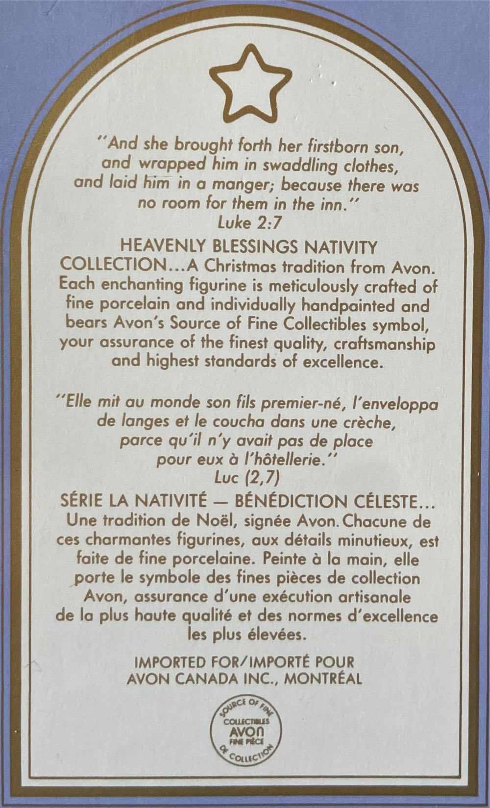 Christmas Nativity. Heavenly Blessings Nativity Collection. Avon.  ornament collectible - Main Image 4