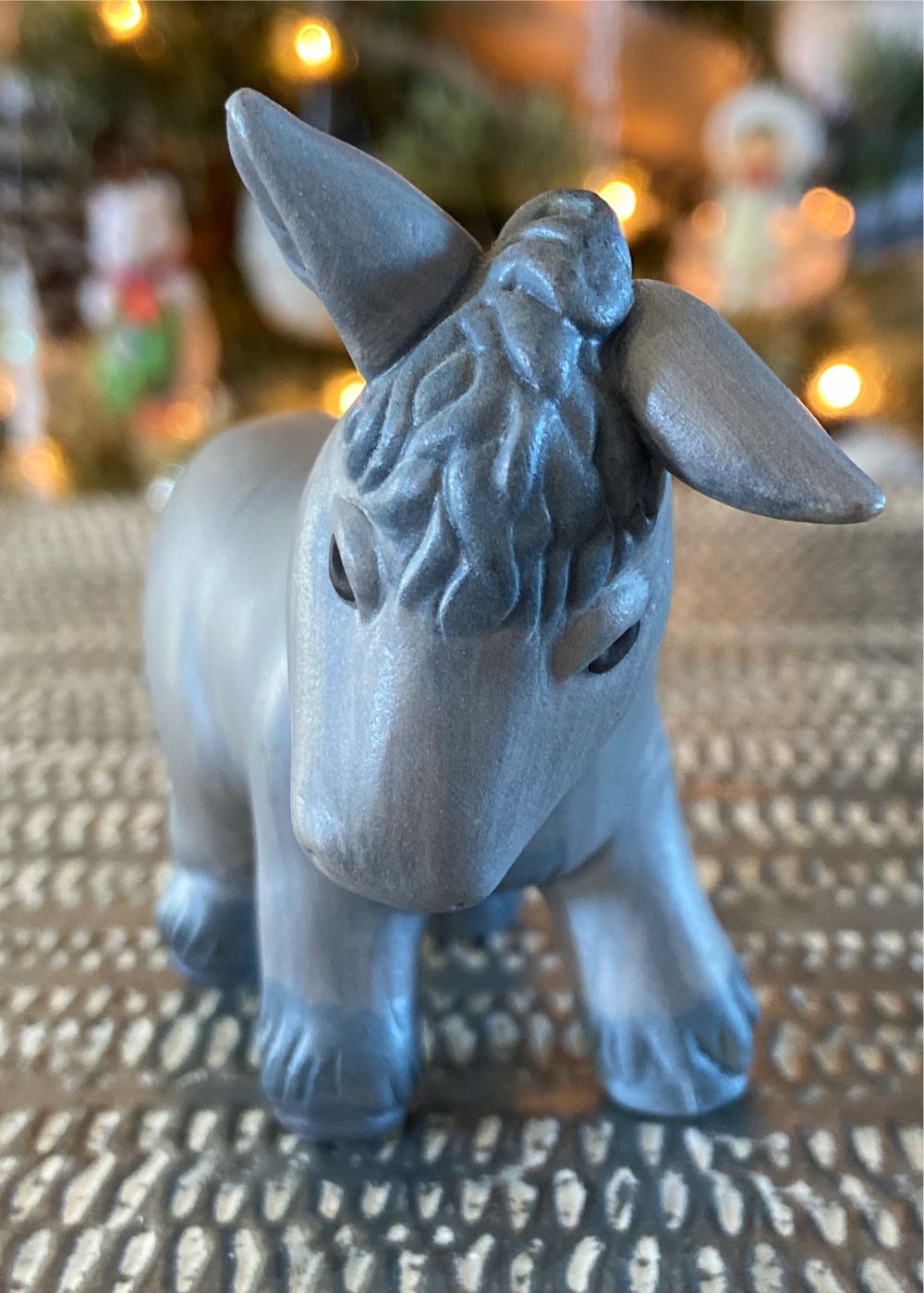 Christmas Nativity. Heavenly Blessings Nativity Collection. Donkey.  - Heavenly Blessings Nativity Collection (Avon: Donkey) ornament collectible - Main Image 2