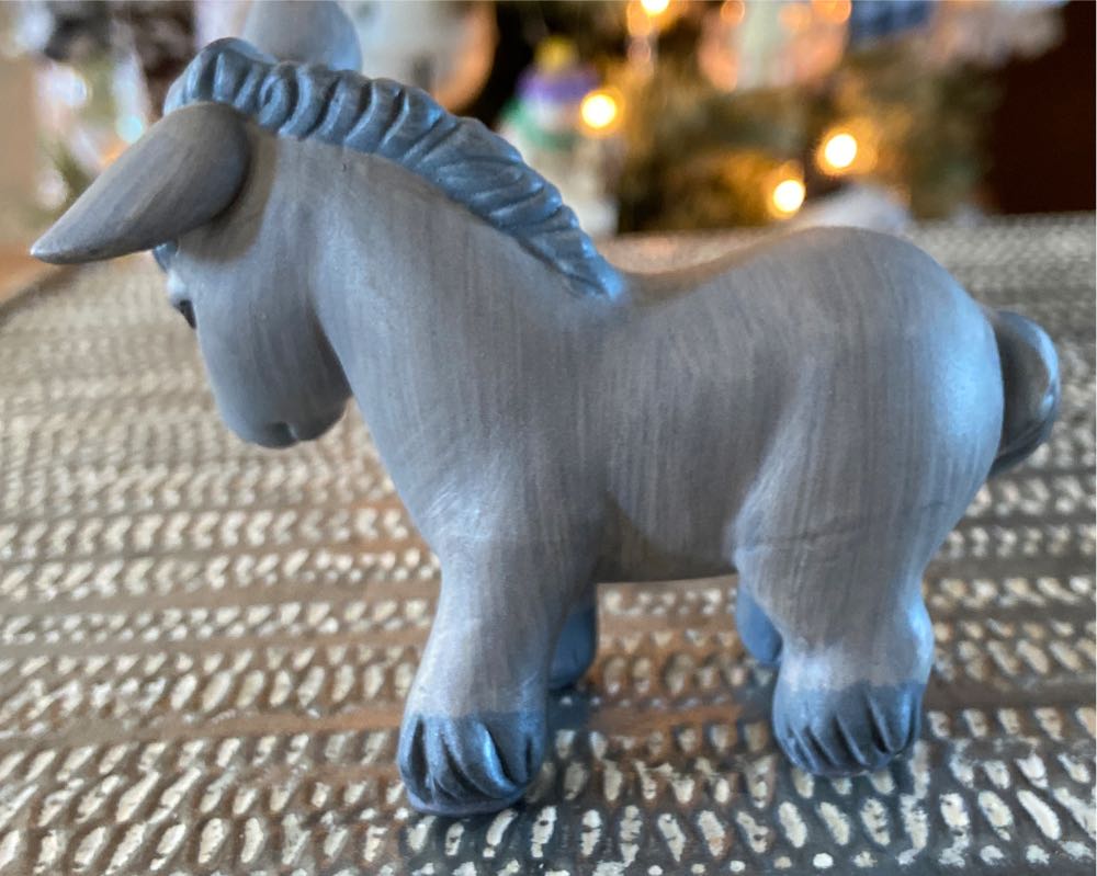 Christmas Nativity. Heavenly Blessings Nativity Collection. Donkey.  - Heavenly Blessings Nativity Collection (Avon: Donkey) ornament collectible - Main Image 3