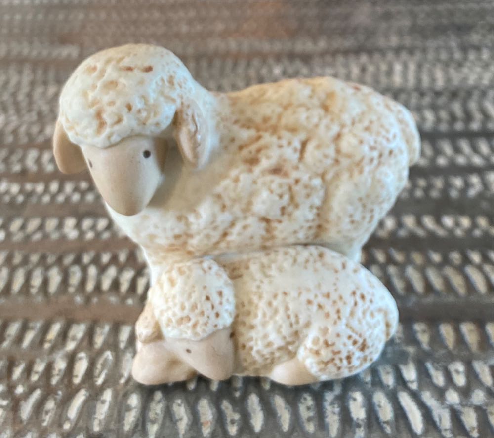 Christmas Nativity. Heavenly Blessings Nativity Collection. Sheep.  - Heavenly Blessings Nativity Collection (Avon: Sheep) ornament collectible - Main Image 2