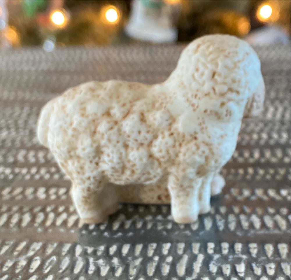 Christmas Nativity. Heavenly Blessings Nativity Collection. Sheep.  - Heavenly Blessings Nativity Collection (Avon: Sheep) ornament collectible - Main Image 3