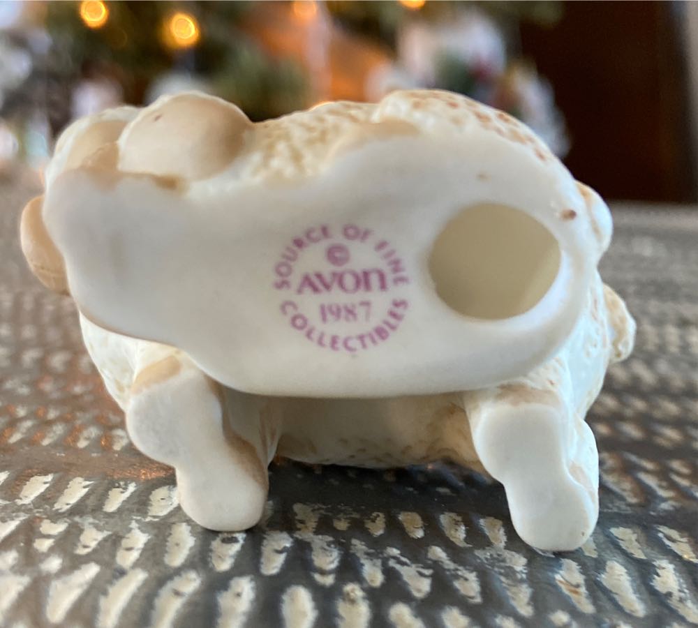 Christmas Nativity. Heavenly Blessings Nativity Collection. Sheep.  - Heavenly Blessings Nativity Collection (Avon: Sheep) ornament collectible - Main Image 4