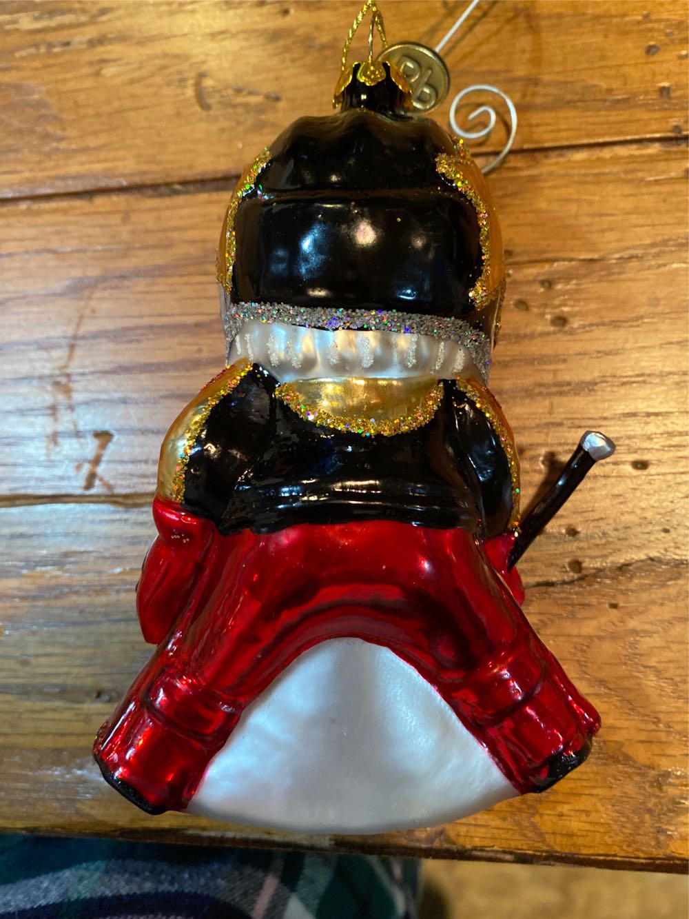 Santa Jugando Hockey Sobre Hielo Vidrio Adornos De ...  ornament collectible [Barcode 840153702587] - Main Image 2