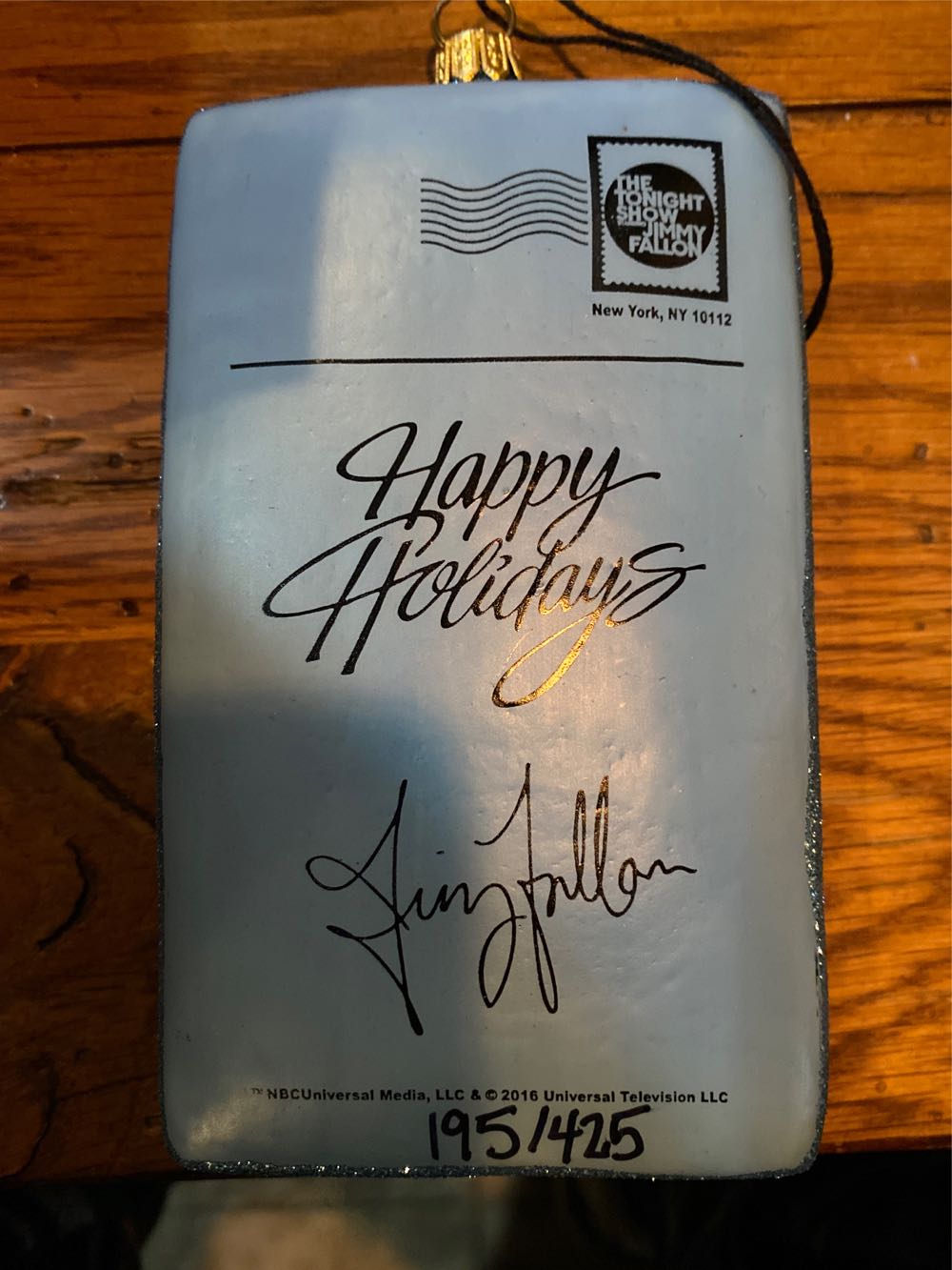 The Tonight Show w/Jimmy Fallon Post Card  ornament collectible - Main Image 2