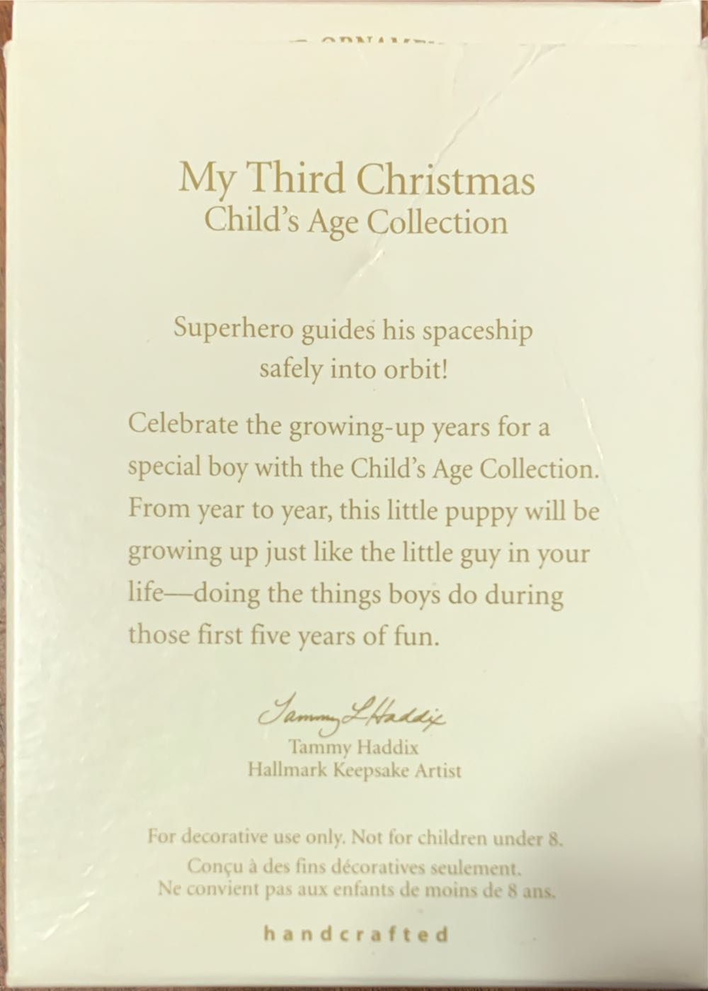 My Third Christmas  (Child’s Age Collection) ornament collectible [Barcode 015012977387] - Main Image 2