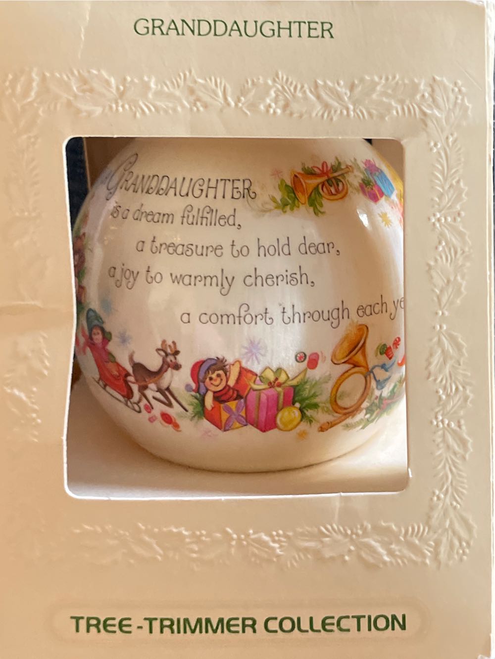 Granddaughter - Tree-trimmer Collection (Satin Ball) ornament collectible - Main Image 2