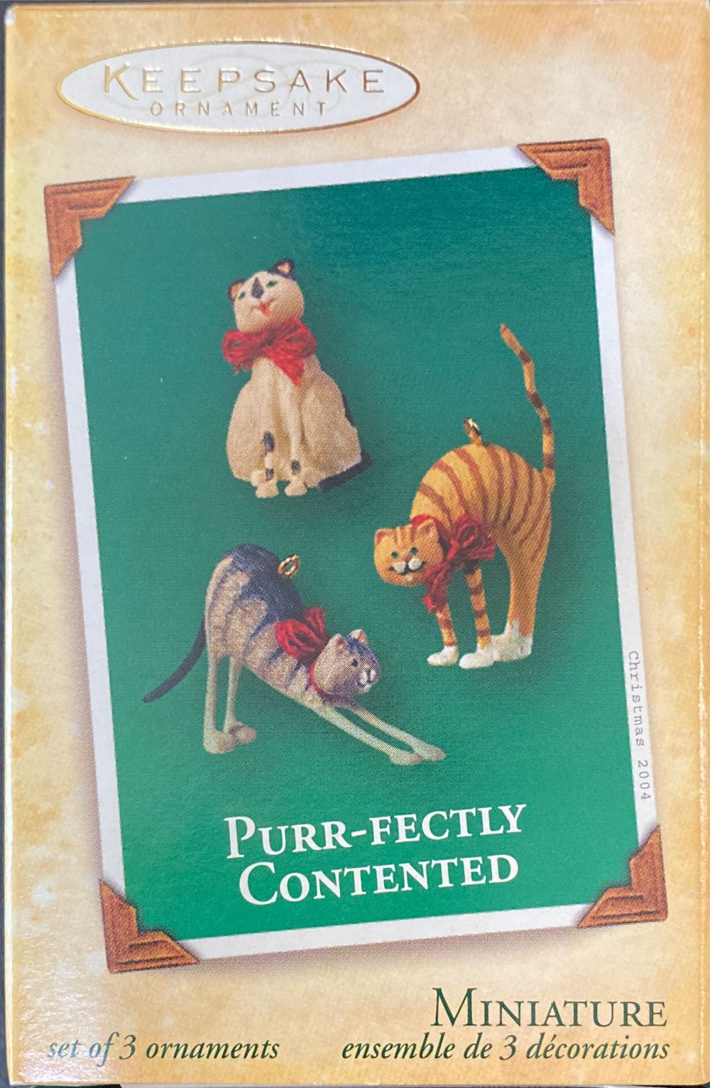 Purr-fectly Contented - Hallmark Miniature (Miniature) ornament collectible [Barcode 015012782073] - Main Image 3