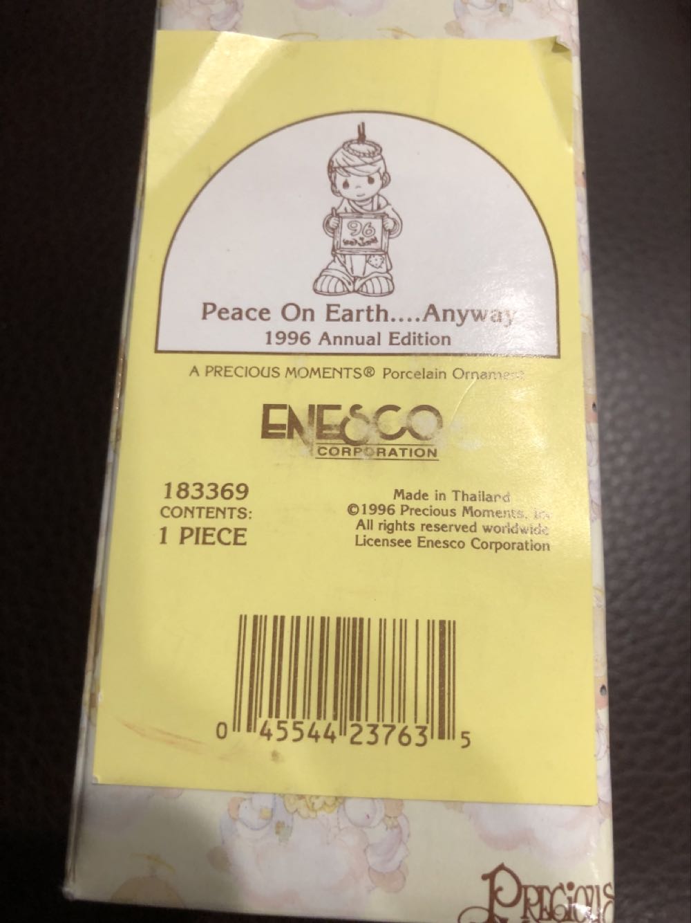 Precious Moments: ”peace On Earth... Anyway” Ornament  ornament collectible [Barcode 045544237635] - Main Image 2