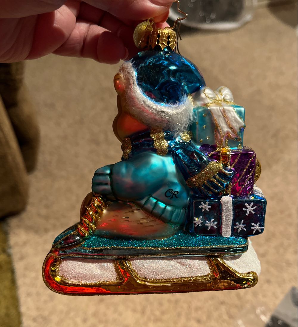 Teddy Bear Sled - Annual Ornament ornament collectible [Barcode 645001462305] - Main Image 3