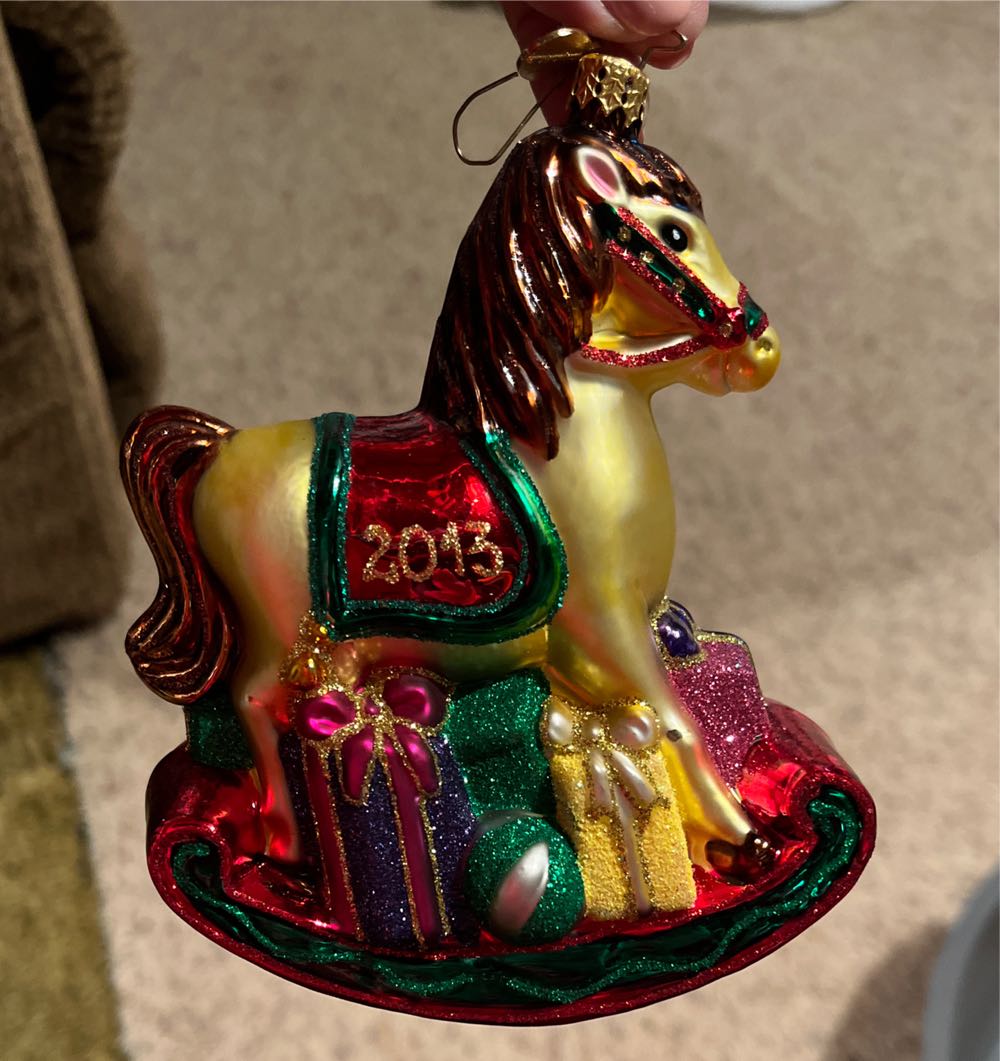 Holiday Rocking Horse - Annual Ornament ornament collectible - Main Image 2