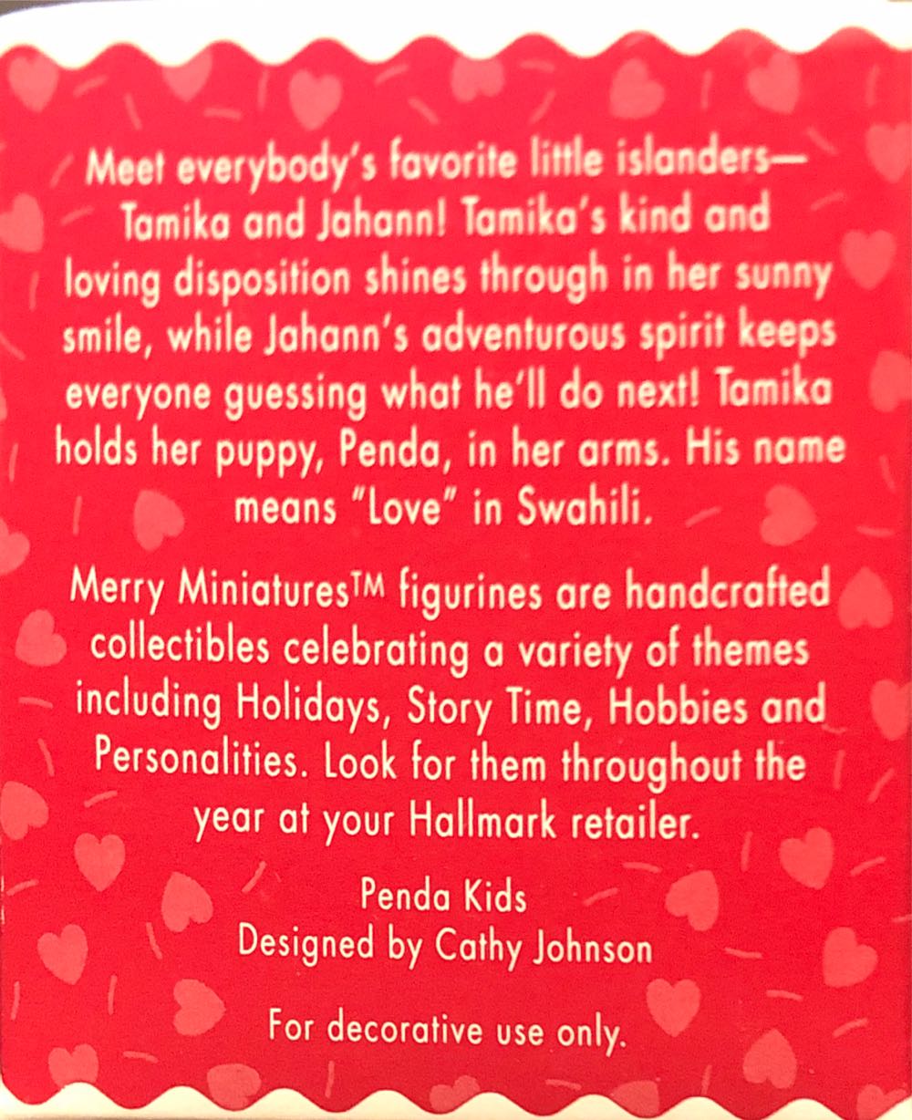 Penda Kids - Holidays 1996 (Merry Minatures) ornament collectible [Barcode 015012307870] - Main Image 2