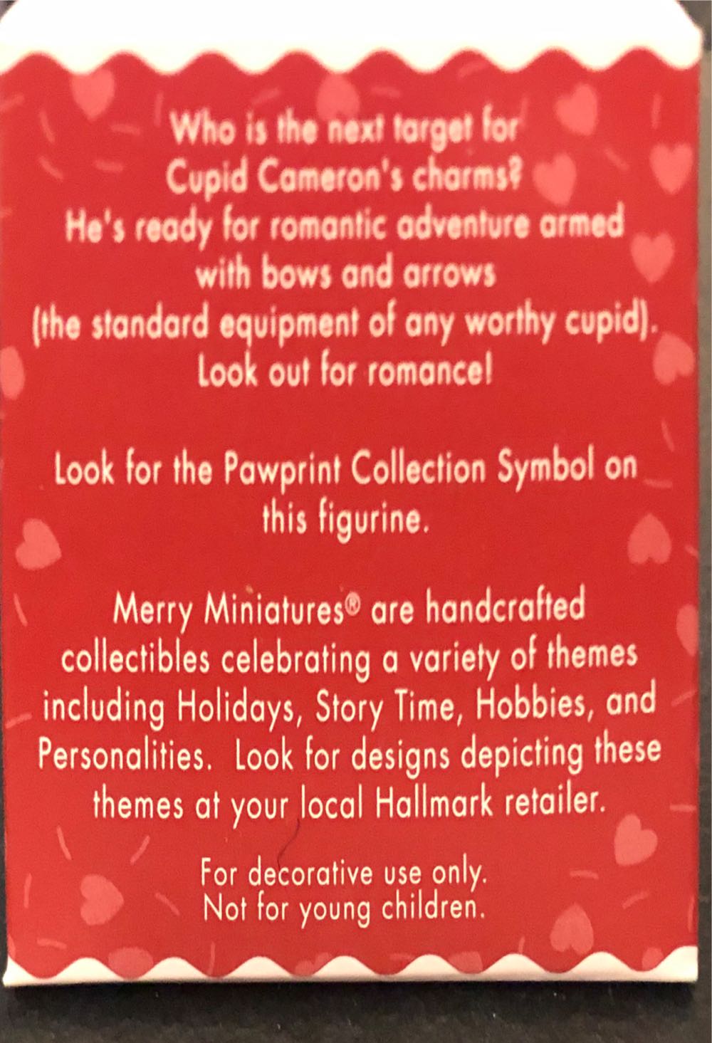 Cupid Cameron - Merry Miniatures (Valentine’s Day) ornament collectible [Barcode 015012390506] - Main Image 2