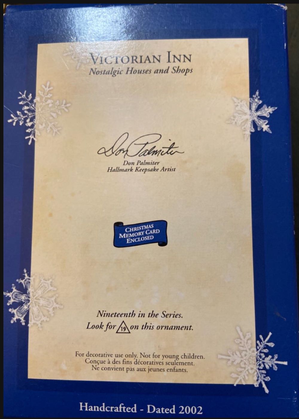 Nostalgic Houses & Shops #19 (2002) Victorian Inn  ornament collectible - Main Image 3