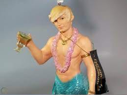 Aqua Merman #55-90343 RETIRED RARE ornament collectible - Main Image 2